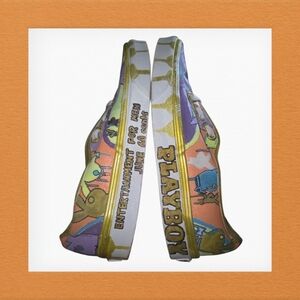 Vans Play Boy Bunny Multicolor Graphic Low-Top Sneakers. NWOT